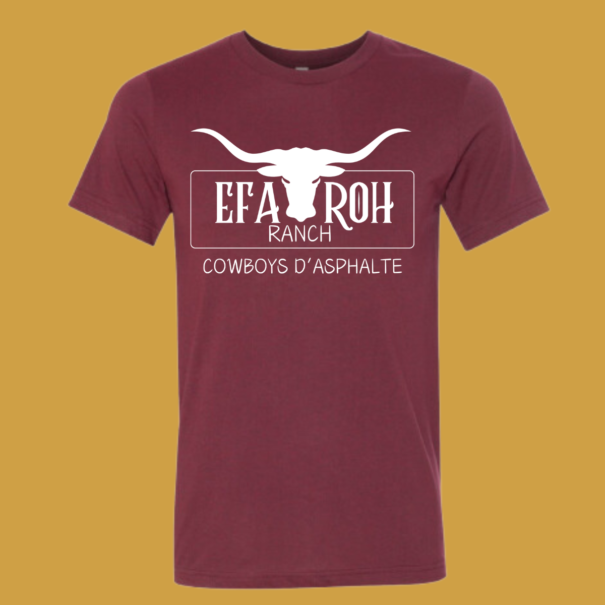 T-Shirt Bourgogne - Logo avant