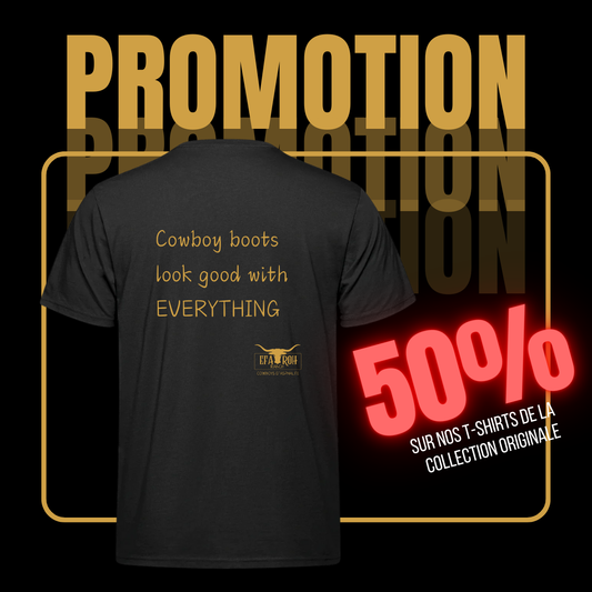 T-Shirt - Cowboy Boots look good with everything