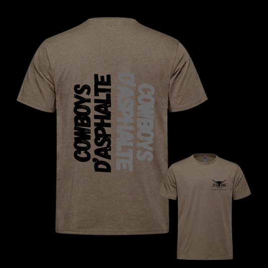 T-Shirt Cowboy D'Asphalte - Brown Heather