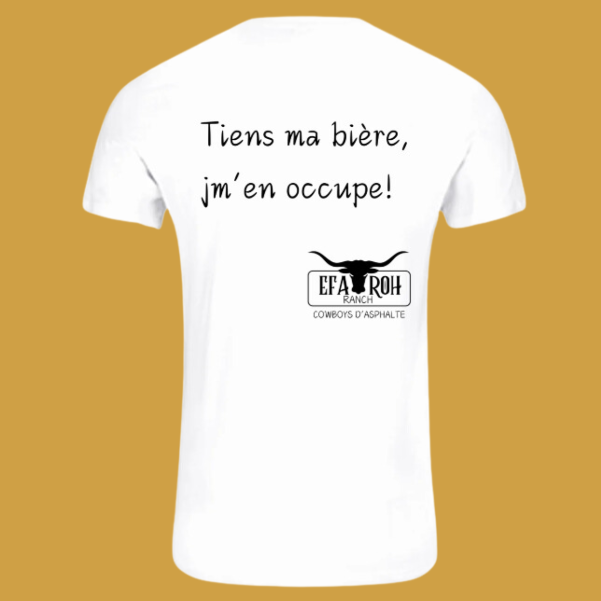 T-Shirt - Tiens ma bière jm'en occupe