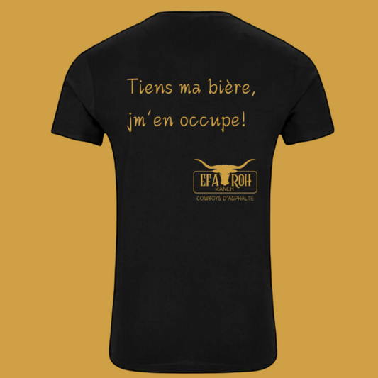 T-Shirt - Tiens ma bière jm'en occupe