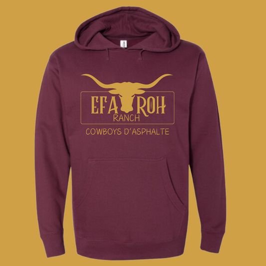 Hoodie Bourgogne | Logo Or